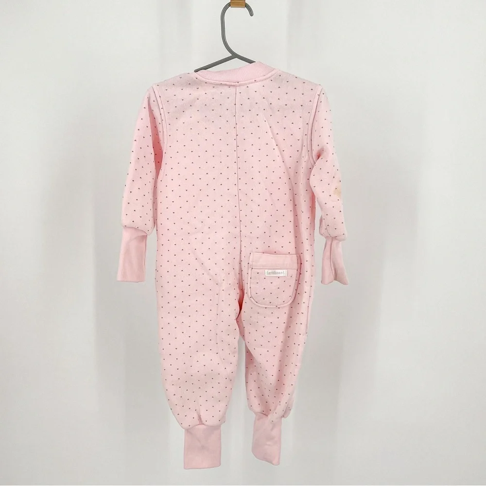 Vintage Croissant baby pink pajamas